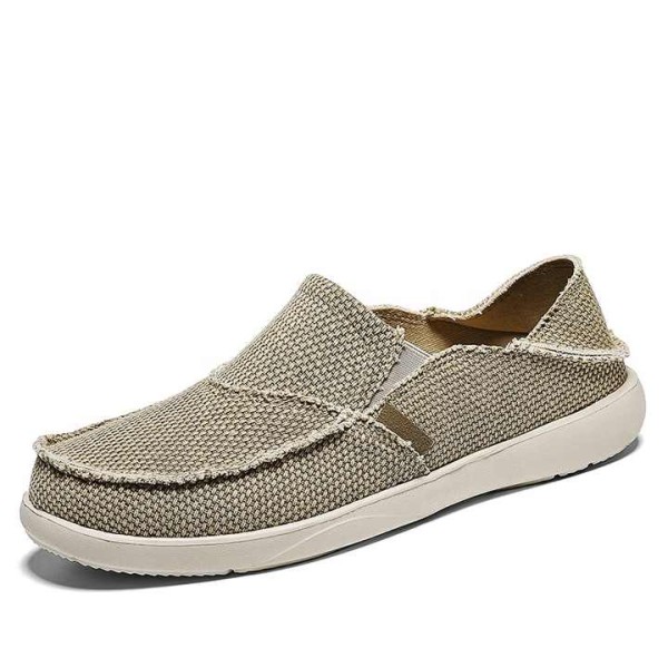 Mens Slip on Shoes, Canvas Loafers With Arch Suppo...