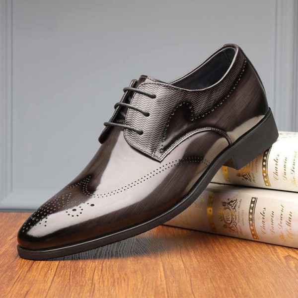 Fashion Men's Dress Shoes Casual Flats Soft Leathe...