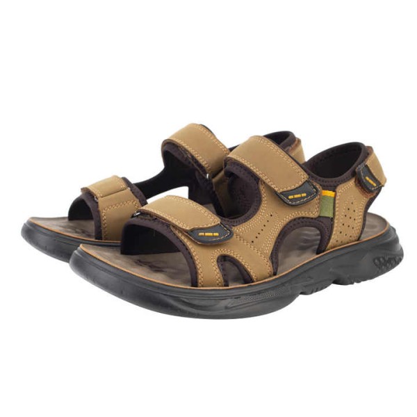 Summer Beach Slipper Casual Leather Men's Sandals ...