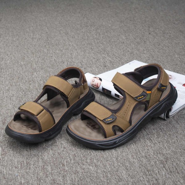 Summer Beach Slipper Casual Leather Men's Sandals for Men
