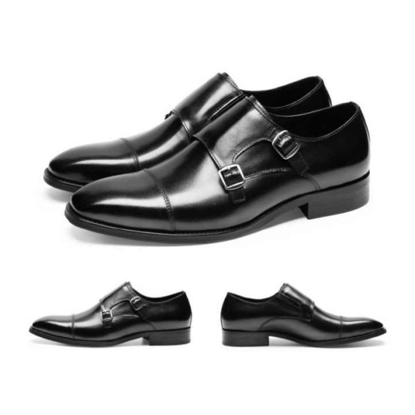 First Layer Cowhide Men's Business Casual Formal L...