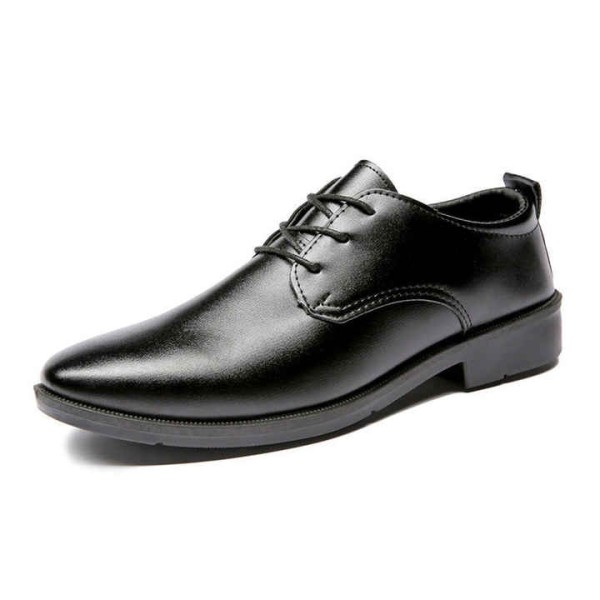 High Quality Men's Casual Leather Cap Toe Dress Sh...