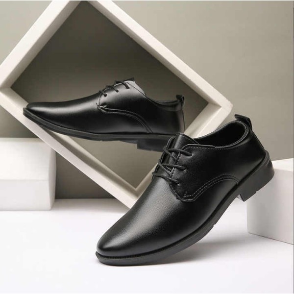 High Quality Men's Casual Leather Cap Toe Dress Shoes
