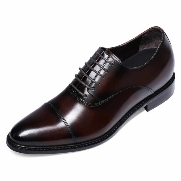 Elegant Dark Brown Handmade Wedding Shoes