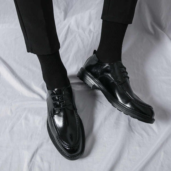 Men Genuine Leather Wedding Shoes Soft Sole Suit Dress Business Shoes