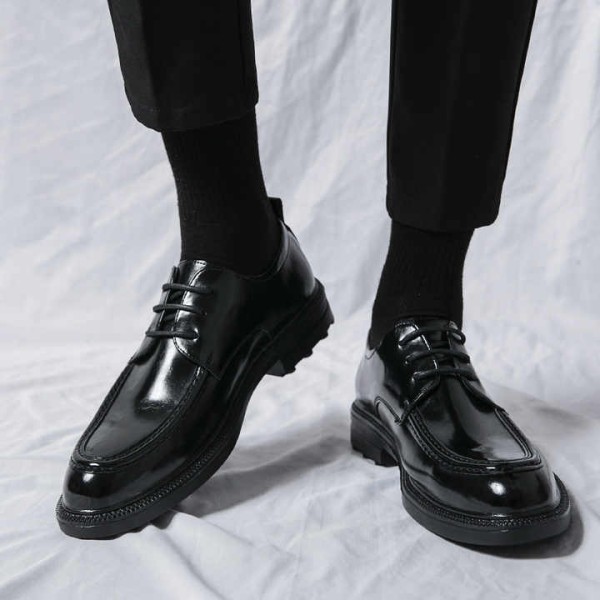 Men Genuine Leather Wedding Shoes Soft Sole Suit Dress Business Shoes