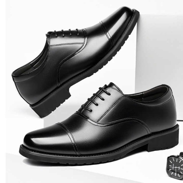 Men Leather Shoes High-end Men's Pointed Toe Busin...