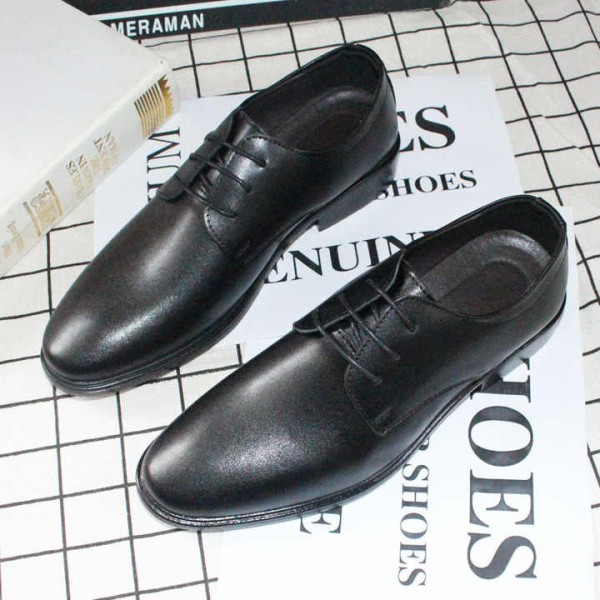 Men Leather Shoes High-end Men's Pointed Toe Business Dress Shoes