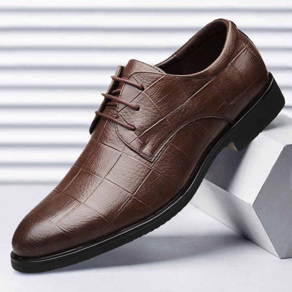 Men's Business and Casual Checkered Shoes