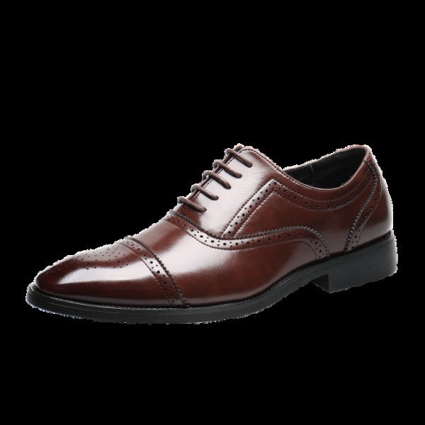 Men's Black Brown Men's Suits Shoes