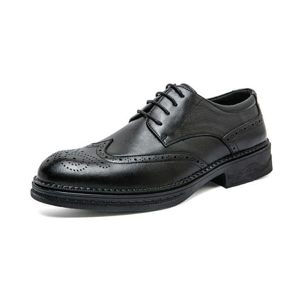 Mens Formal Dress Cow Leather Wedding Shoes