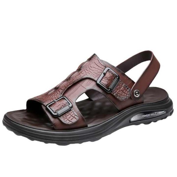 Outdoor Beach Leather Sports Sandals for Men