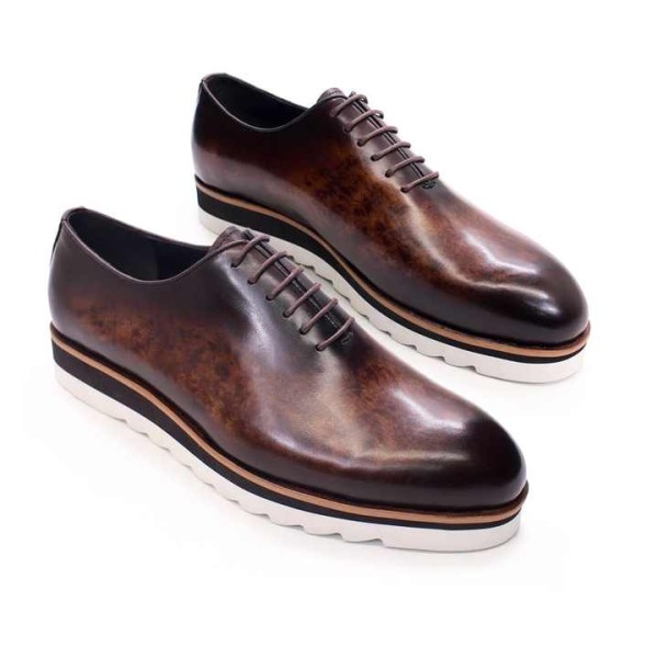 Genuine Cow Leather Shoes Casual Business Sneakers...