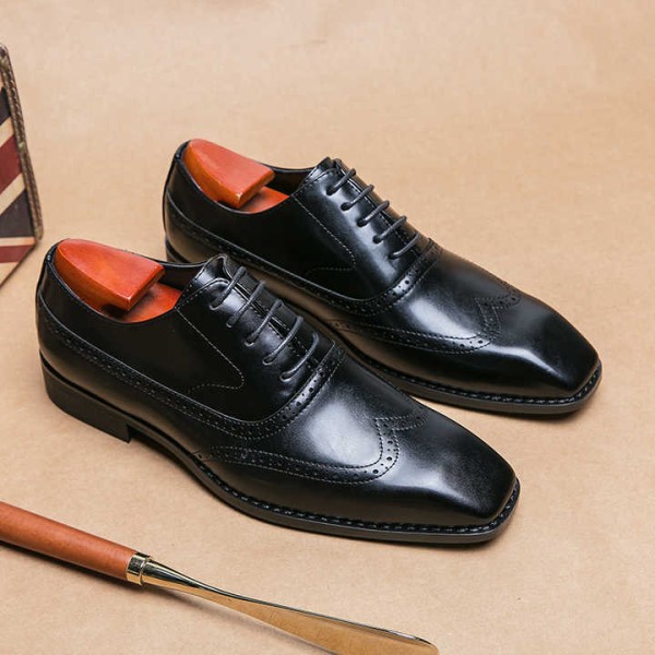 Fashion Walking Style Men Business Dress Shoes PU Leather Men's Office Shoes