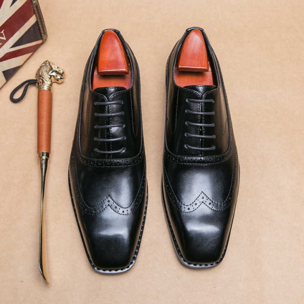 Fashion Walking Style Men Business Dress Shoes PU Leather Men's Office Shoes