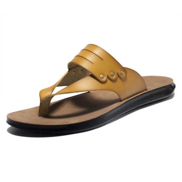 NEW Models Real Cow Leather Foldable Flipflops