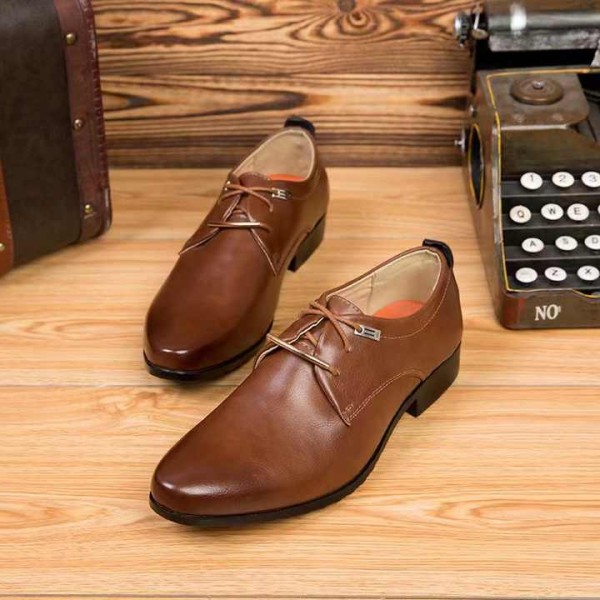 New Business Formal Wear Men's British Leather Shoes