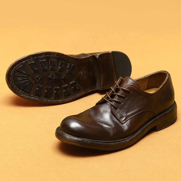 Fashion Retro Wedding Groom Gentleman Men's Soft Casual Dress Oxford Office Shoes