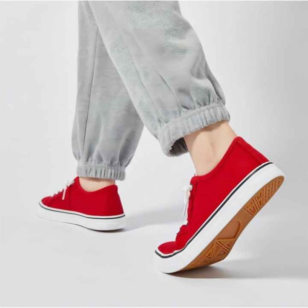new design brand sports canvas shoes lace-up