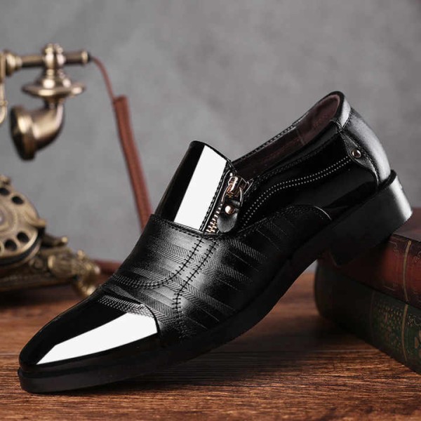 Luxury Business Oxford Leather Shoes Men Breathable Rubber Formal Dress Shoes